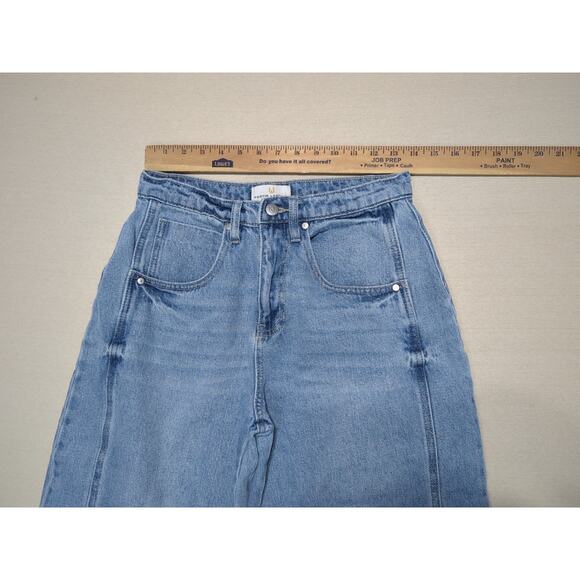 Austin Landing Jeans Women Size 5 Y2K Barrel Leg Blue Denim - Picture 4 of 5